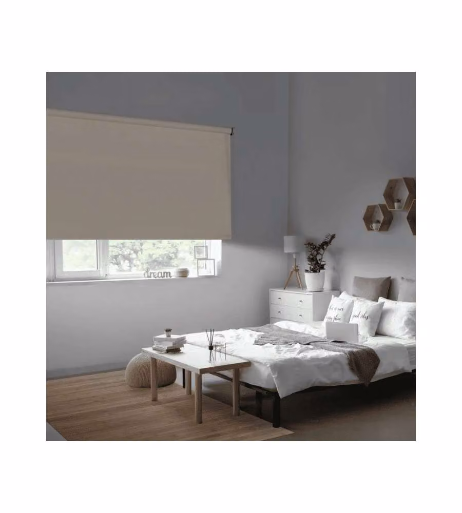 STOR PLANET Tenda a rullo oscurante sabbia 100x250 cm per interni