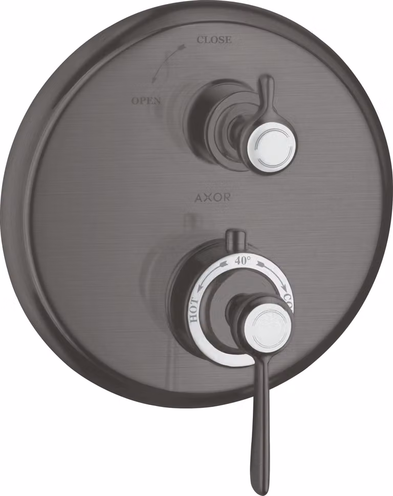 hansgrohe AXOR Thermostat Montreux encastré avec robinet d'arrêt, béqu'ille, 1 consommateur, 16801340, 16801340