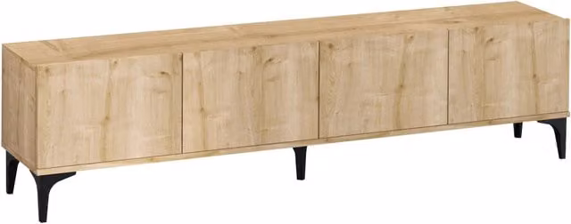 Mobile TV in legno "Nora" - 180 x 35 x 50 cm - Rovere Saphir