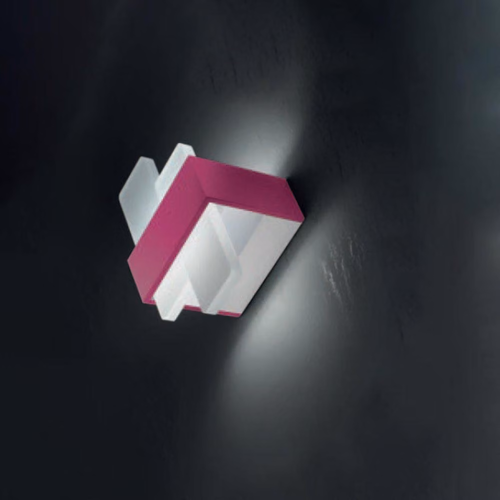 Plafoniera Moderna Bunny Metallo Magenta Led 20W
