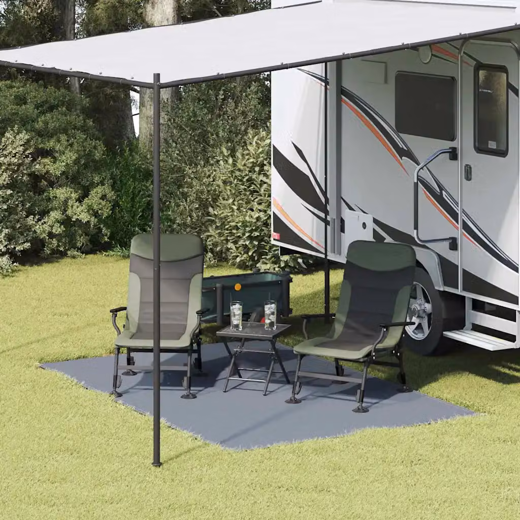Tappeto da esterno vidaXL in polietilene blu e grigio L: 300 cm, P: 200 cm