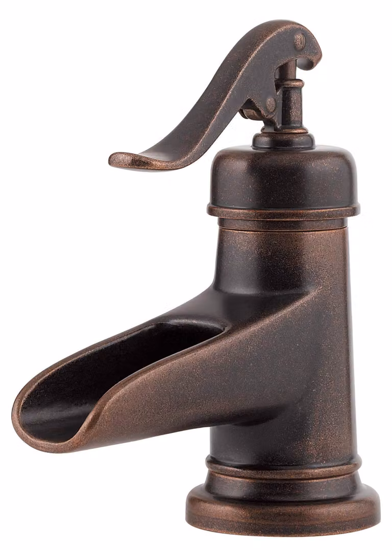 Miscelatore monocomando per bagno, 10,2 cm, in ottone, finitura bronzo rustico