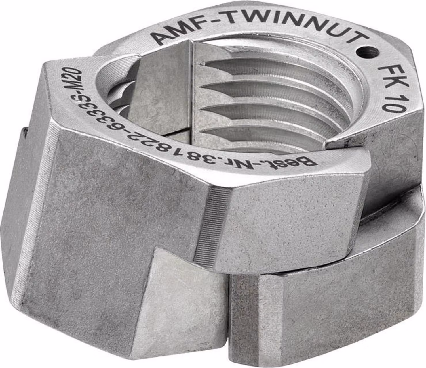 Dado TWINNUT senza collare 6333S-M24 AMF
