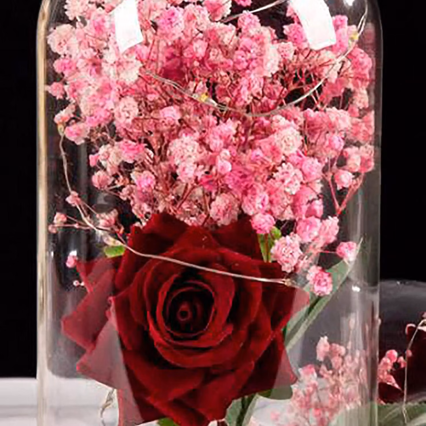 Fleur artificielle rouge deco decors