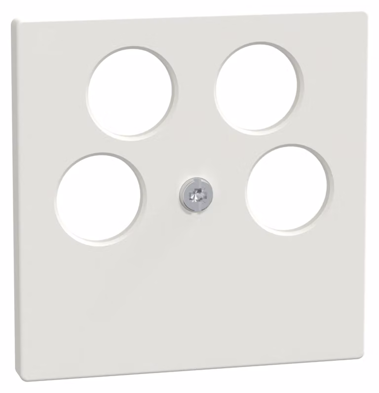 Merten 296519 Placca centrale per presa d'antenna Ankaro a 4 poli Sistema M bianco polare/lucido