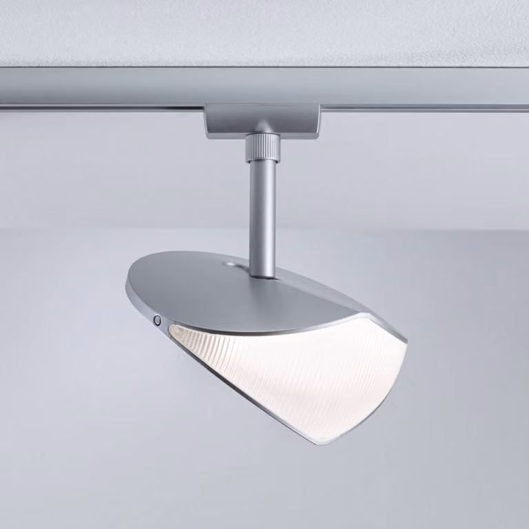 Paulmann URail-Faretto su binario Alejandro cromato 4.000K dimmerabile URail Alejandro,, Alluminio / Grigio / Zincato, Soggiorno / Sala da pranzo, Plastica, Moderno