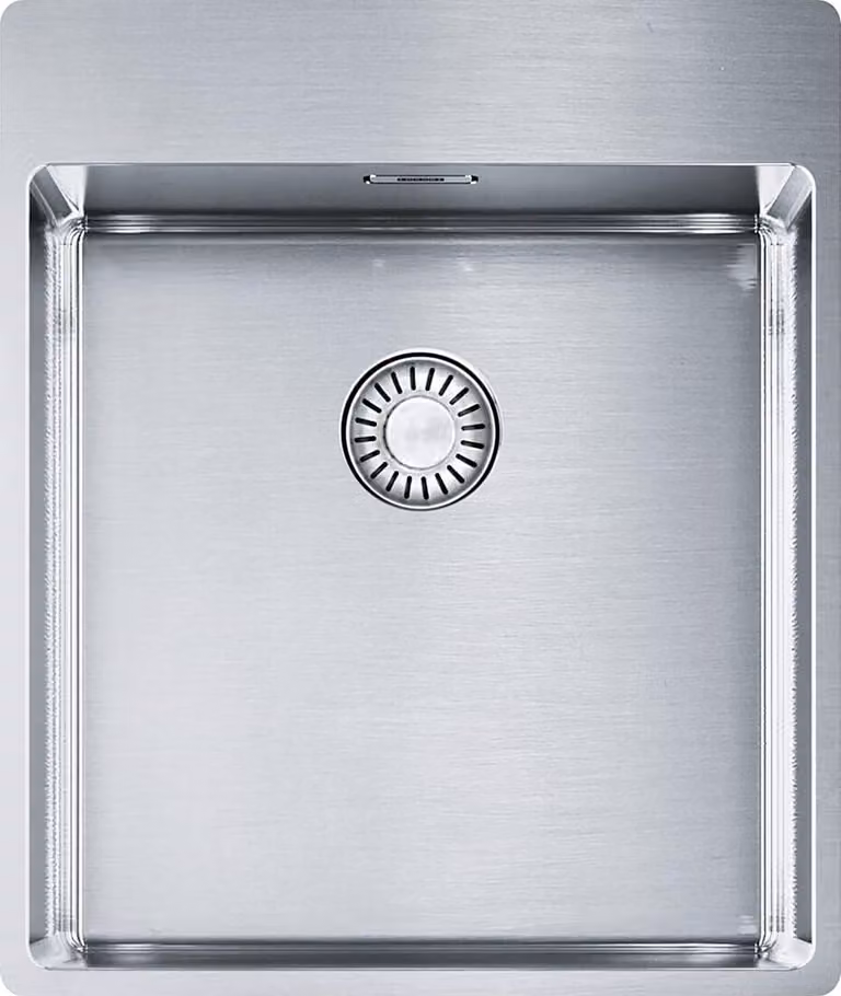FRANKE lavello BOX BXX 210-40 A con valvola a manopola e due fori / SlimTop / incasso
