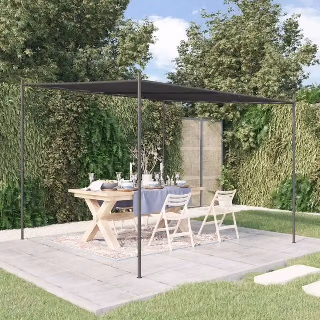 Gazebo VIDAXL in acciaio e poliestere colore antracite L/P: 300 x 300 cm – 1