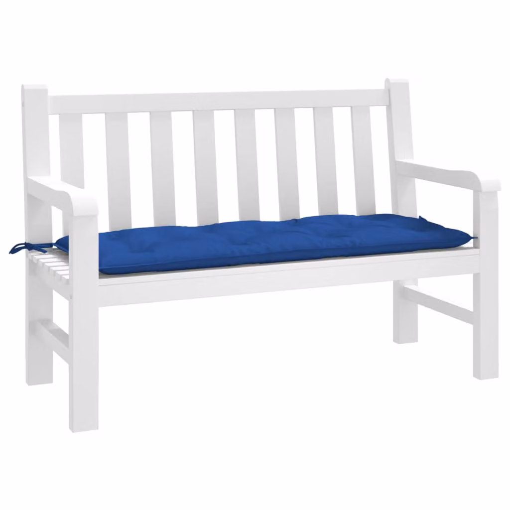 Cuscino per panca vidaXL Blu, L 120 x P 50 x H 7 cm, in tessuto Oxford impermeabile e traspirante