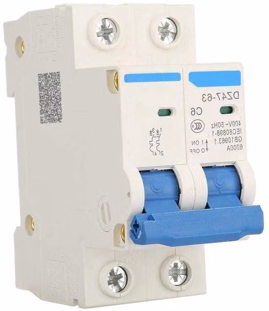 Interruttore elettronico di protezione da cortocircuito 400 V 6 A CA - 2 poli, 20.000 cicli