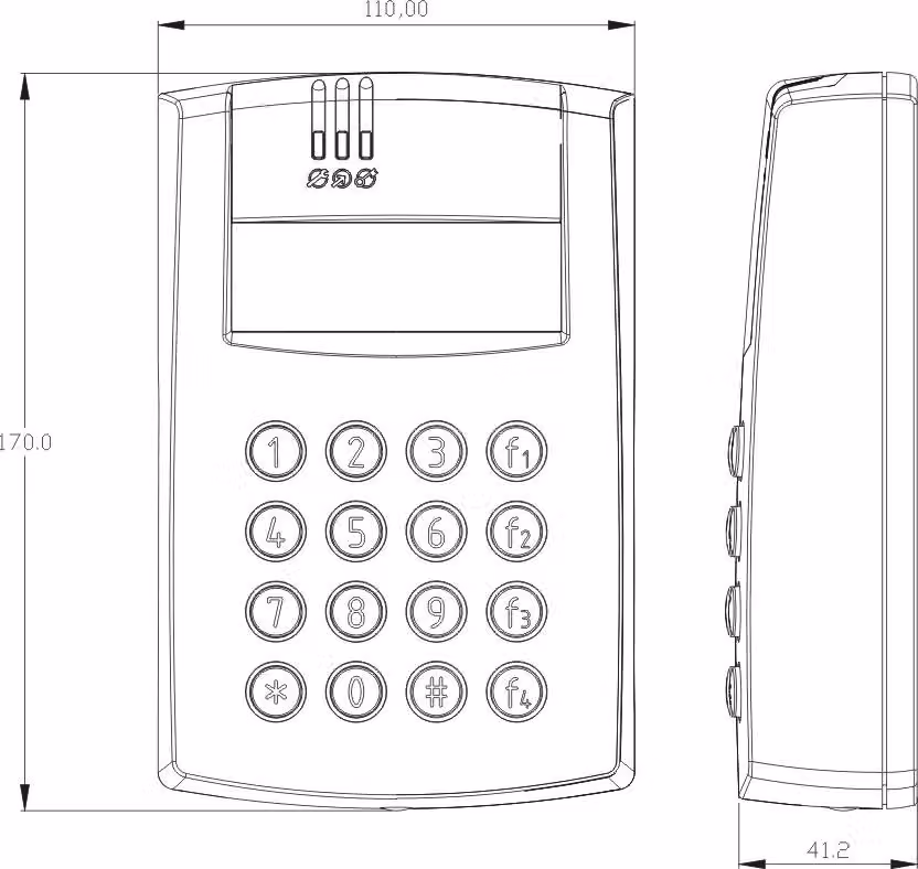 Controllore di accesso ROGER PR602LCD-DT-I