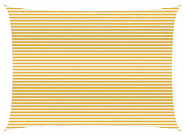 Telo Ombra Giallo e Bianco 5 x 7 m HDPE