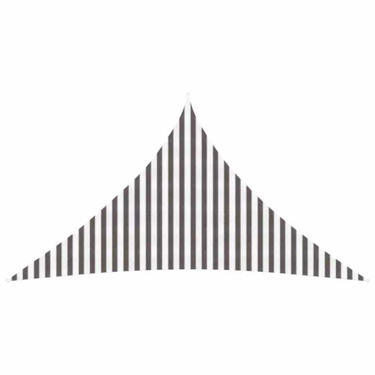 Telo Ombra Triangolare vidaXL in HDPE Grigio o Bianco, L/P: 4,5 x 4,5 m