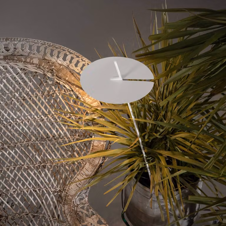 Karman Xana lampione LED bianco altezza 130 cm, Bianco / Opale, Alluminio, Design