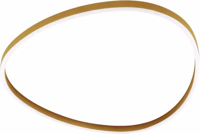 Ecaris P/G Plafoniera a Soffitto LED 72W Biemissione Dimmerabile CCT Switch 3000K/4000K in Alluminio Oro Spazzolato - Gealuce