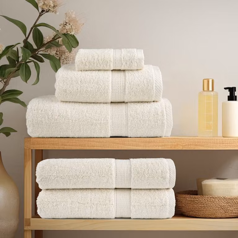 vidaXL Asciugamani per Sauna SOLUND 2 pz Crema 80x200 cm 600 g/m²