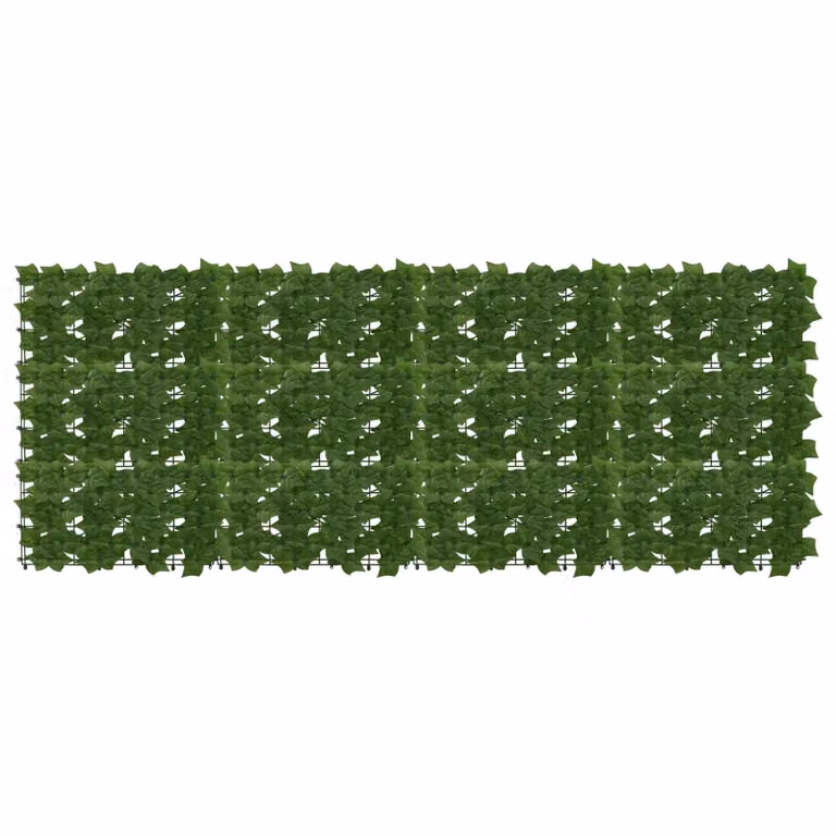 vidaXL Schermo per balcone con siepe artificiale verde, L: 200 cm, H: 75 cm