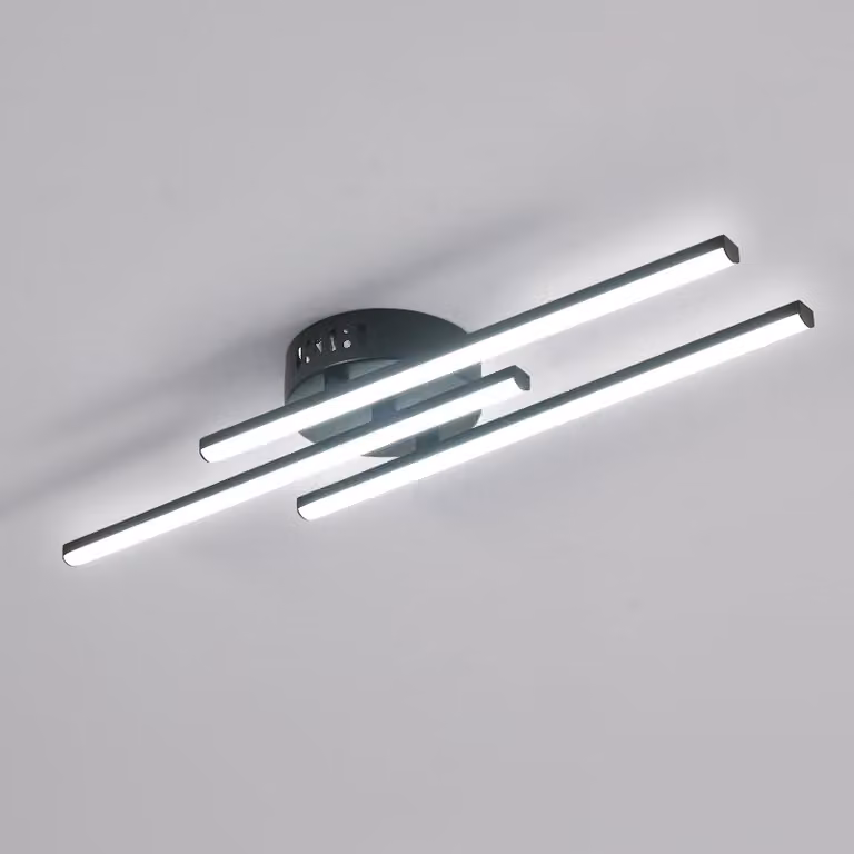 Lampada da soffitto a LED, 3 linee, 18W, 6500K, bianco freddo, 2000 lumen