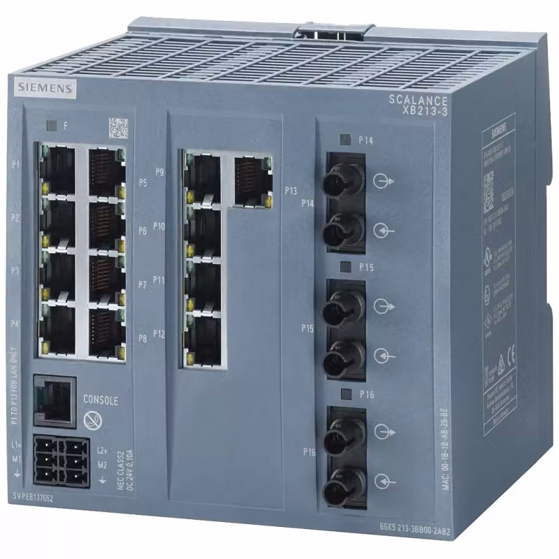 Siemens SIEM 6GK5213-3BB00-2TB2 SCALANCE XB213-3 Switch IE Layer 2 gestibile 13X - Switch - 0,1 Gbps