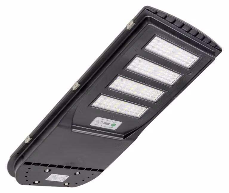 Lampione solare da 300W, con pannello da 20W, luminosità di 2900 lumen, temperatura di colore di 6500K e 4 batterie da 20Ah