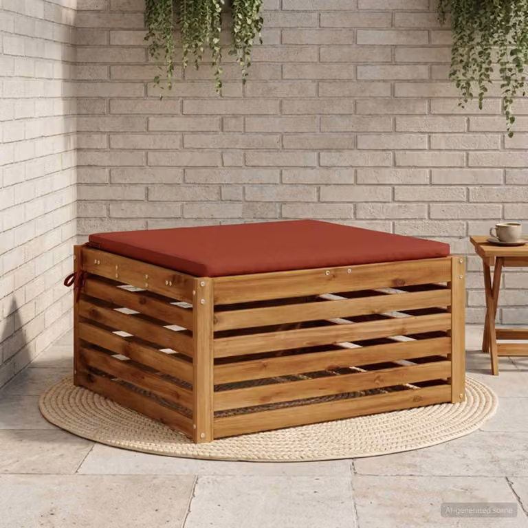 Cuscino per sedia vidaXL SOEST rosso in poliestere con rivestimento lavabile e resistente ai raggi UV