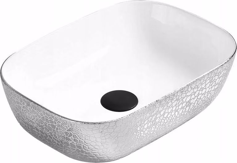 Lavabo MEXEN RITA bianco argento 45 cm