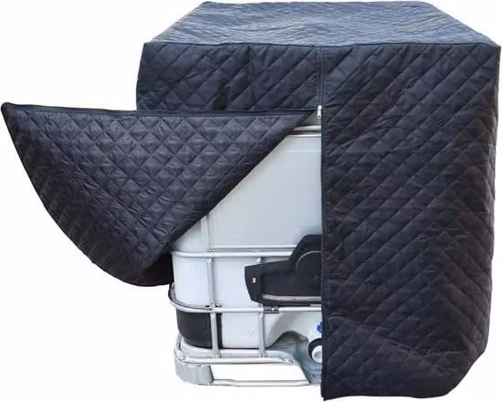 Copertura protettiva IBC antigelo, telone per serbatoio d'acqua 1000L Copertura IBC ispessimento più cotone isolamento termico protezione pioggia, protezione serbatoio acqua piovana copertura contenitore IBC Accessori per fusti IBC