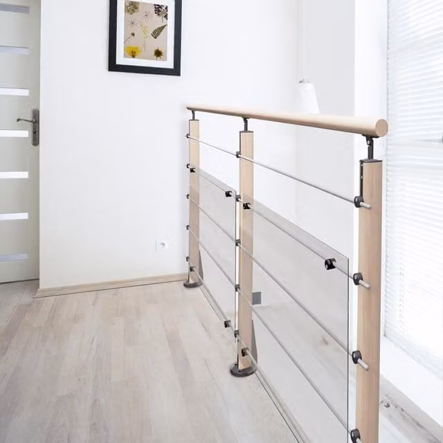 Modulo parapetto BURGER Hesta in legno di faggio, L/P/H: 103.5 x 12 x 200 cm