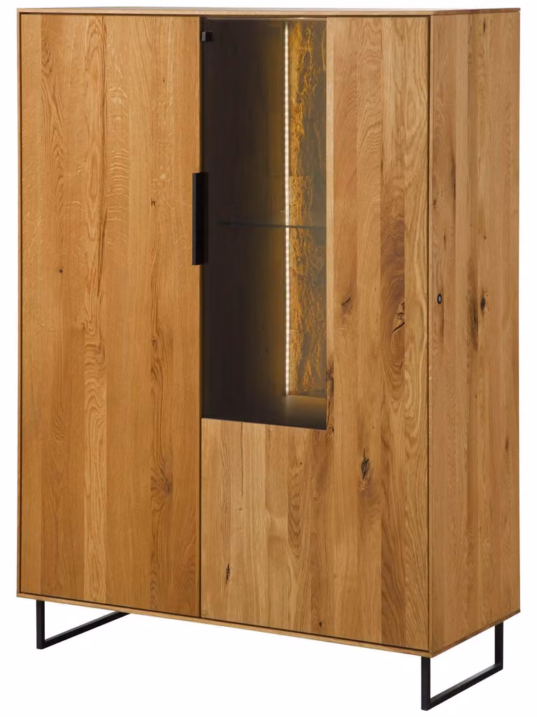 MASSIVMOEBEL24 | Credenza in legno di quercia selvatica 103x43x145 oliato naturale LINDAU #16