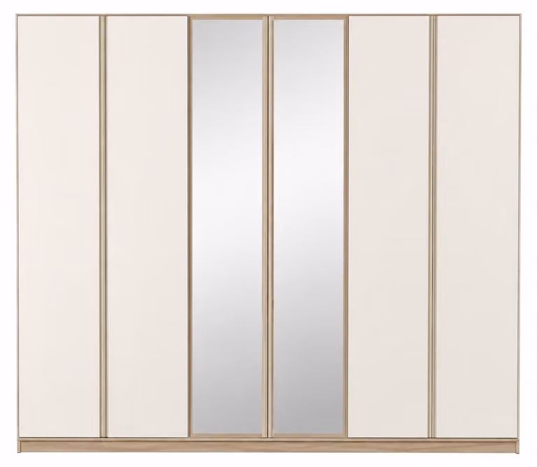 Armadio grande, bello, capiente, pratico, beige, in stile moderno