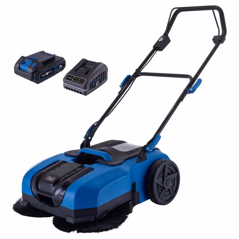 Spazzatrice a batteria 20V Scheppach C-S610-X SET S 20V IXES batteria e caricatore