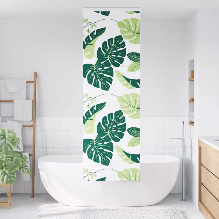 vidaXL Tenda a Rullo Doccia con Cassonetto 70x240 cm Larghezza Tessuto