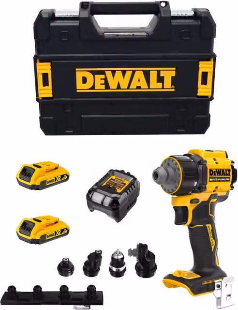 Trapano Avvitatore DeWALT DCD803D2T (2 x 2,0 Ah + DCB1102 + TSTAK II)