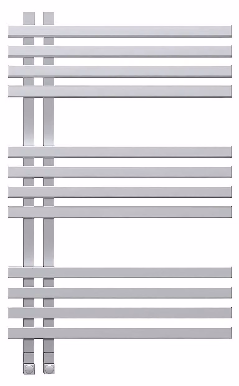 Radiatore elettrico per bagno - 850x500 mm - 600W - Asciugamano elettrico - Alluminio - Bianco