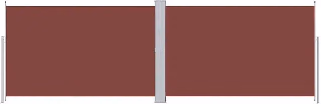 Tenda da sole laterale retrattile DESIGN IN in poliestere marrone con struttura in acciaio e alluminio L: 600 cm, H: 220 cm