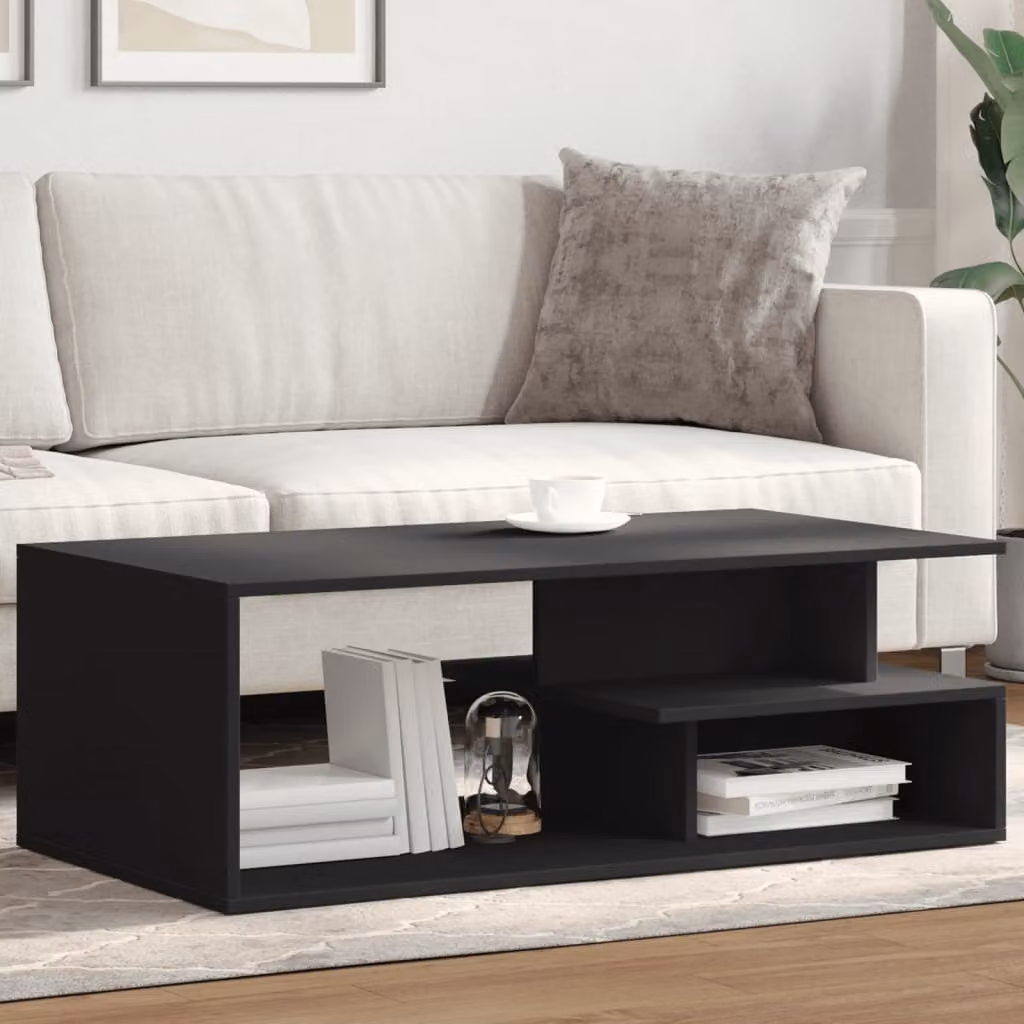 Maison Exclusive - Tavolino nero 102x55x35 cm Materiale ligneo