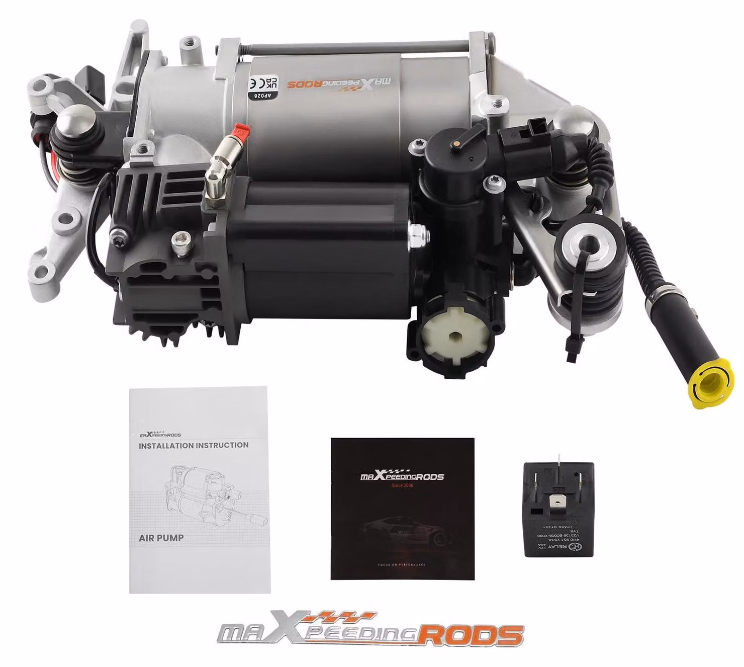 Compressore per sospensioni pneumatiche - Pompa compressore con supporto - Adatta per Cayenne 955 9PA SUV dal 2002 al 2010