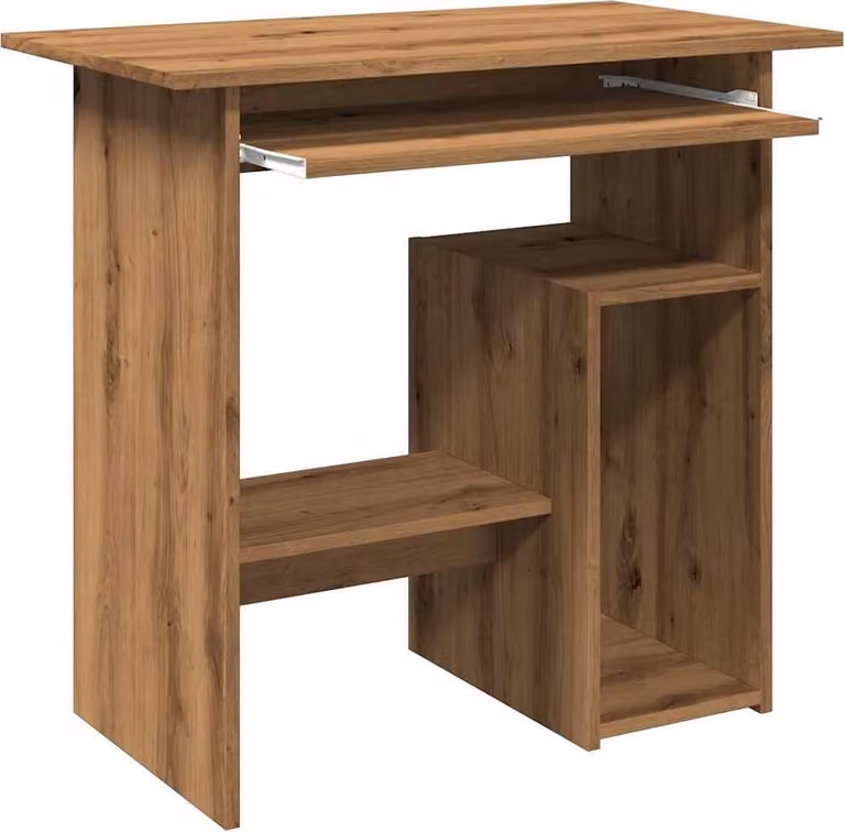 Scrivania Rovere Artigianale 80x45x74 cm in Legno Multistrato