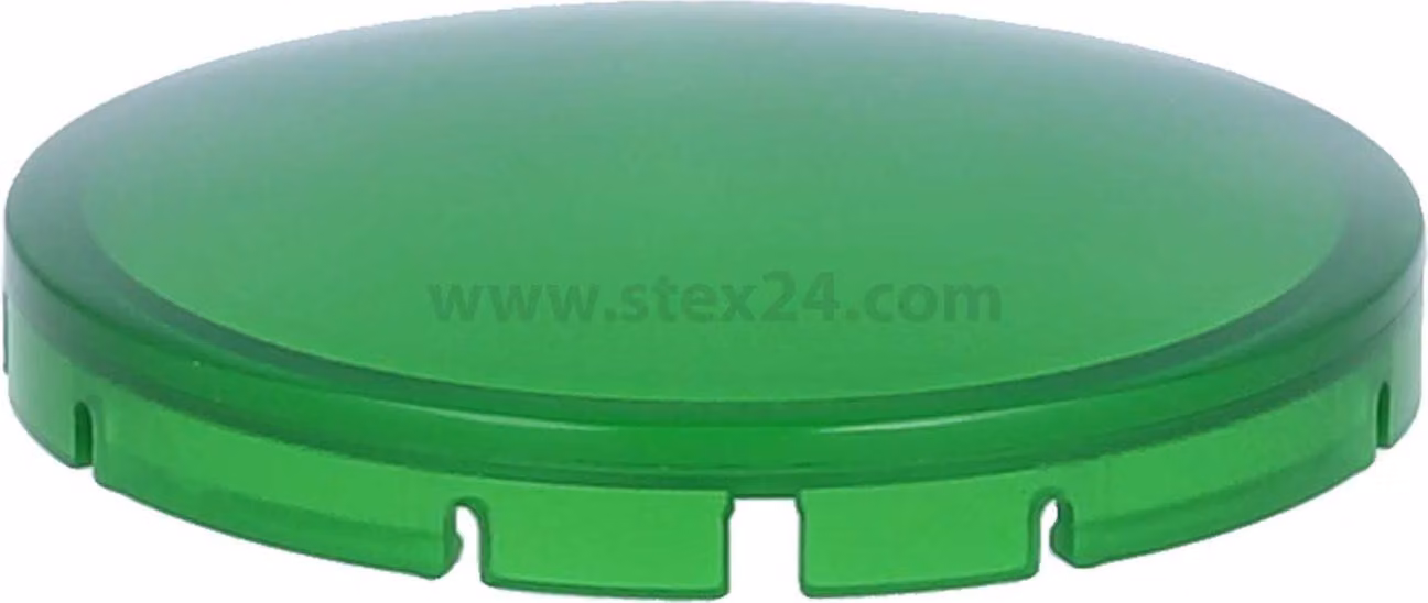 Georg Schlegel Cappuccio pulsante, bombato trasparente Colore verde Versione scrivibile e illuminabile - 1 pezzo