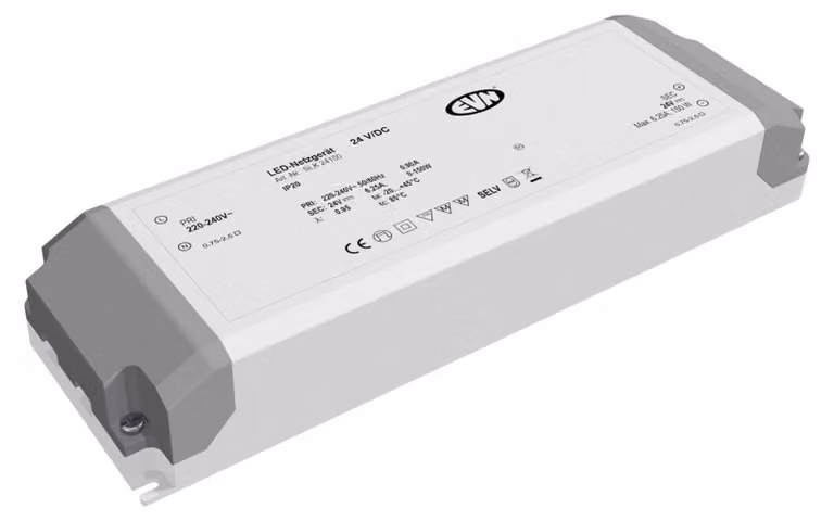 Alimentatore LED 24VDC 0,1-150W, IP20 - Driver LED SLK24150