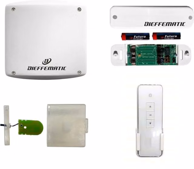 Kit Centrale Sensore per Tende da Sole Keter con Telecomando, Sensori Vento, Luce e Vibrazione, Colore Bianco