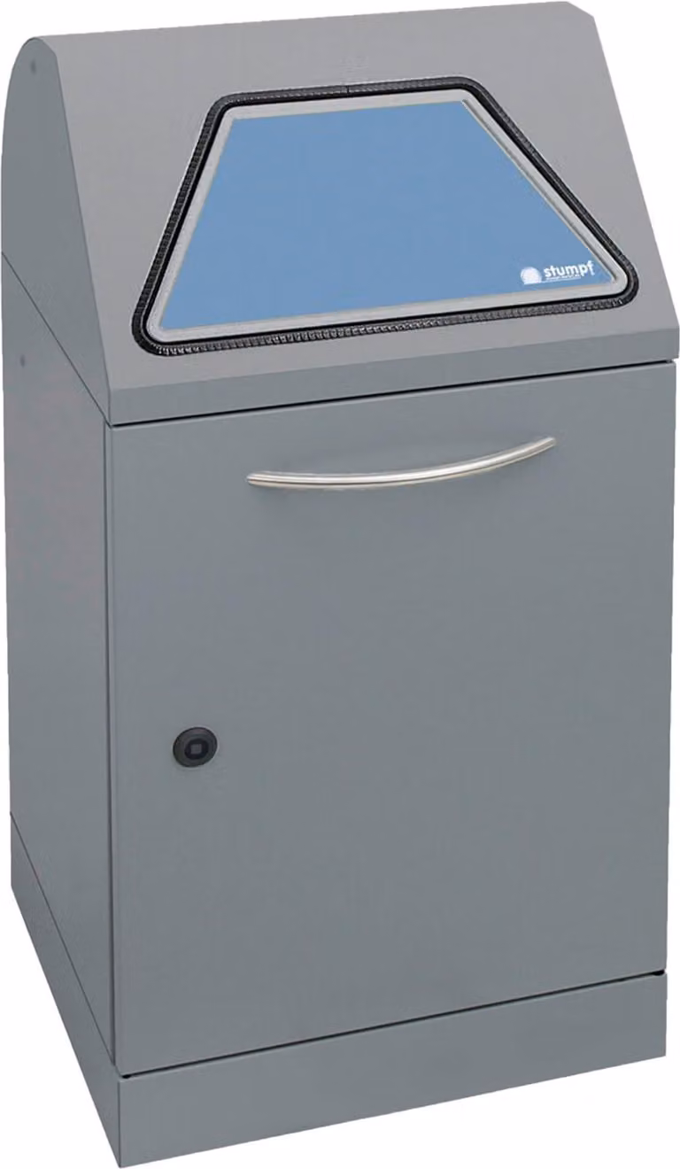 Sistema di smistamento Stumpf Modul-Vario 45, struttura grigia, cassonetto interno zincato, 45 litri