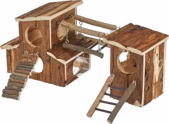 Set da gioco in legno, larghezza 45 cm, profondità 17 cm, altezza 20 cm