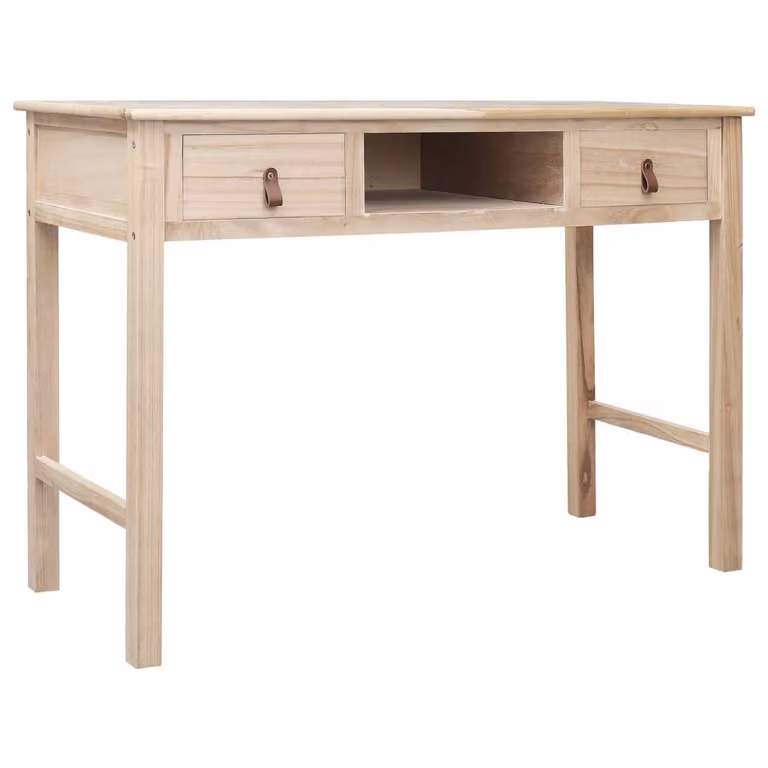 Maison Exclusive - Scrivania Natur 110 × 45 × 76 cm in legno