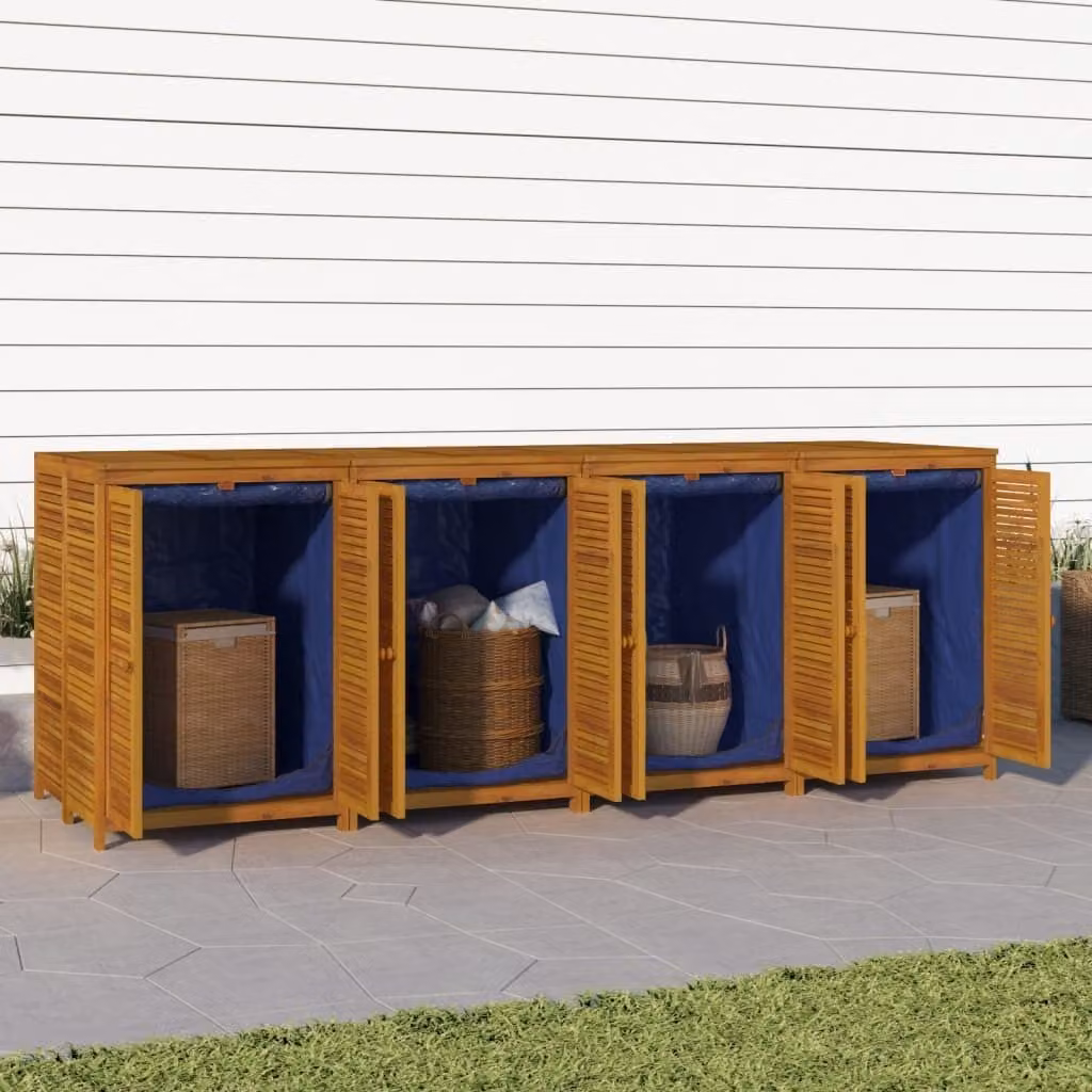 The Living Store Gartenbox 280x87x104 cm Massivholz Akazie