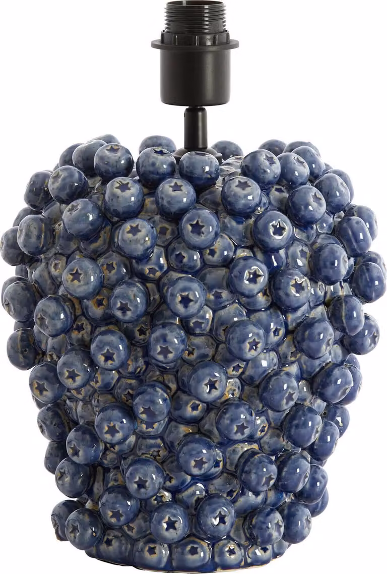 Lampada da tavolo - blu - Berries - Vetroceramica - Ø 26cm - E27 - 1742780 - Light & Living