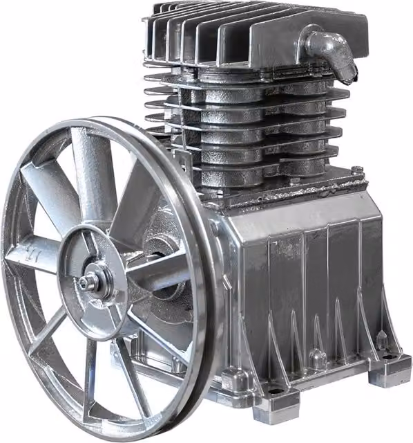 Testata completa per compressore UNIKO colore argento da 100 Lt
