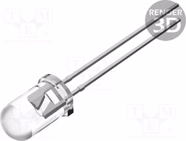 2x LED OSG59A51A5A, diodi LED a montaggio superficiale (THT), 5 mm, angolo di emissione 100°, 5 mm, corrente di funzionamento 20 mA, flusso luminoso 4200÷5800 mcd, tensione di funzionamento 2,7÷3,4 V, colore verde