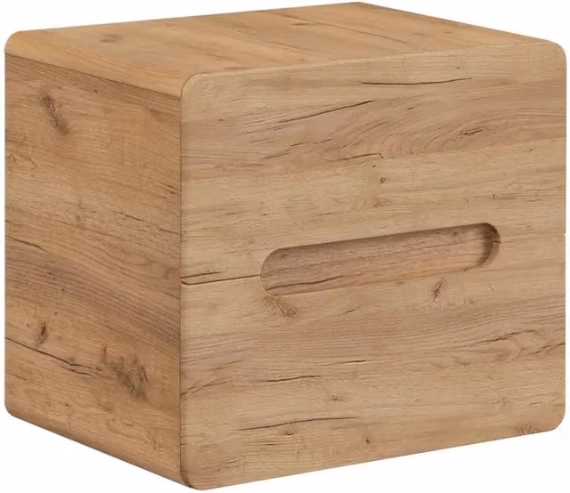 Mobile sottolavabo ERBANO – 2 cassetti – 60 cm – Colori rovere chiaro e grigio antracite – Design funzionale