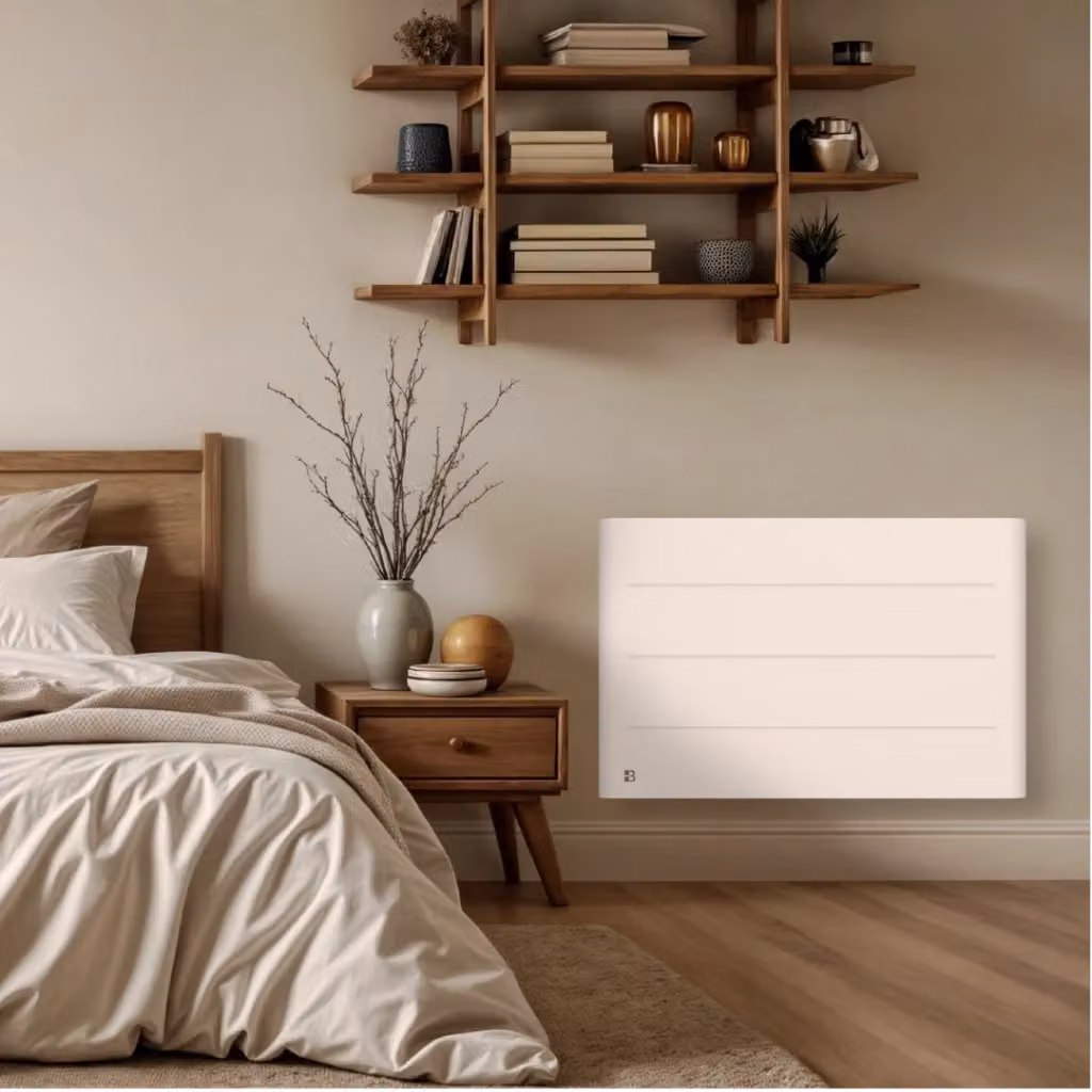 Radiatore elettrico Bestherm TANIN a inerzia secca in ceramica 1500W, Bianco, L/P/H: 70 x 11 x 45 cm – 2